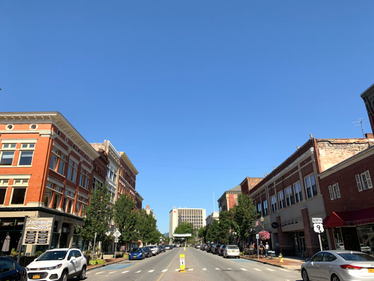 View of Downtown Glens Falls looking North