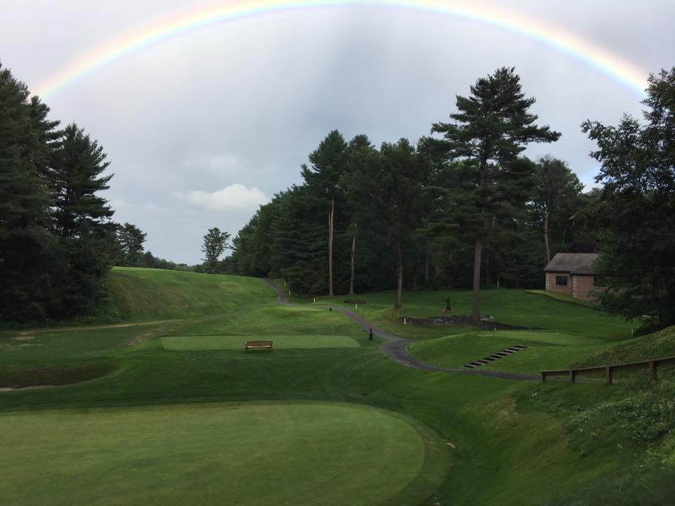 Glens Falls Country Club golf course with rainbow
