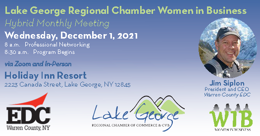 Infographic for Lake George Regional Chamber Women in Business